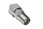 DINIC Koaxial Stecker 9,5mm mit Schraubanschluss Metallausführung für Koaxialkabel 4,5 - 7,5mm